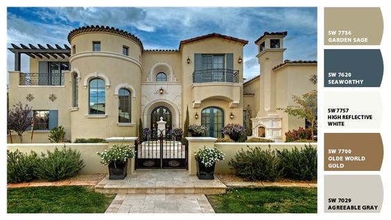 luxury home exterior colors